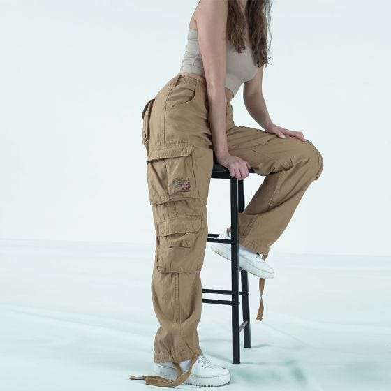 Surplus Pantalon pour femme Airborne Vintage - Coyote