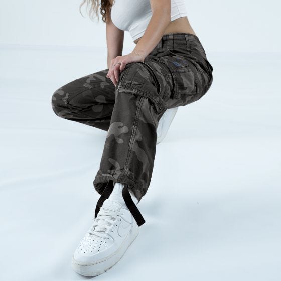 Brandit Pantalon pour femme Pure Vintage - Dark Camo