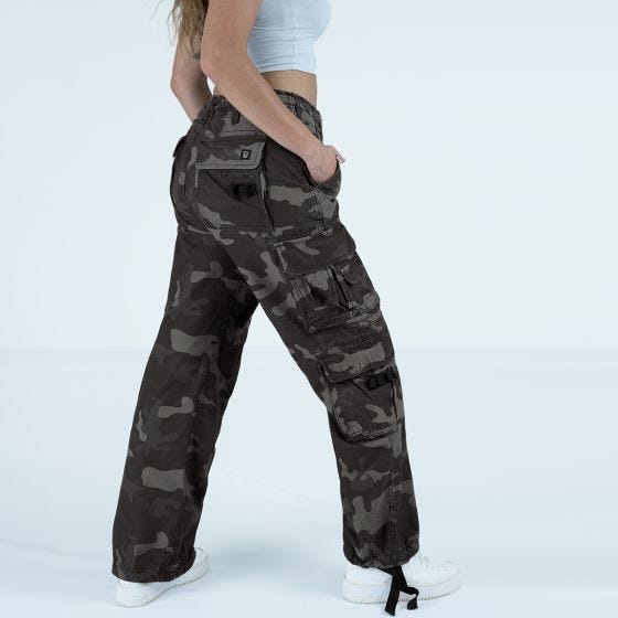 Brandit Pantalon pour femme Pure Vintage - Dark Camo