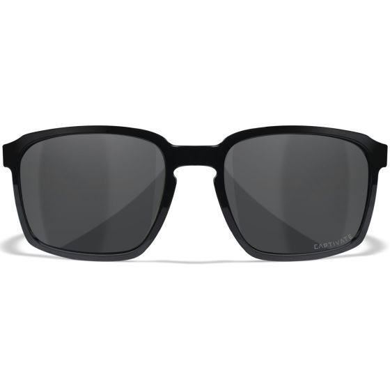 Wiley X Lunettes WX Alfa - Captivate Polarized Grey Lenses / Gloss Black Frame