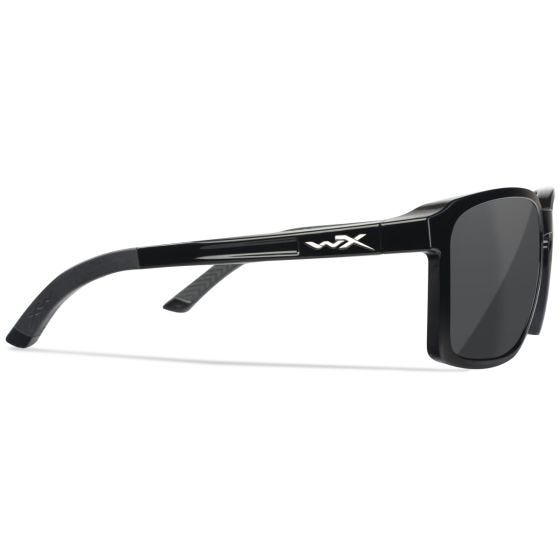 Wiley X Lunettes WX Alfa - Captivate Polarized Grey Lenses / Gloss Black Frame