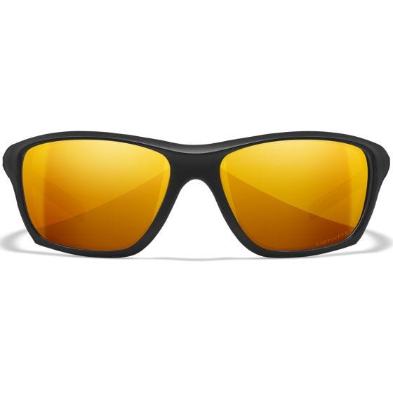 Wiley X Lunettes WX Aspect - Captivate Polarized Bronze Mirror Lens / Matte Black Frame