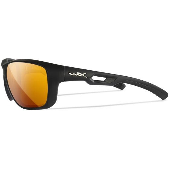 Wiley X Lunettes WX Aspect - Captivate Polarized Bronze Mirror Lens / Matte Black Frame