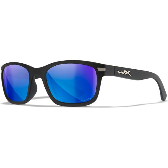 Wiley X Lunettes WX Helix - Captivate Polarized Blue Mirror Lenses / Matte Black Frame