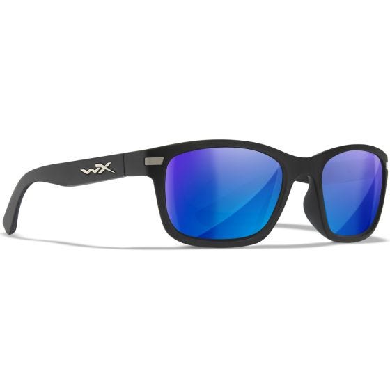 Wiley X Lunettes WX Helix - Captivate Polarized Blue Mirror Lenses / Matte Black Frame