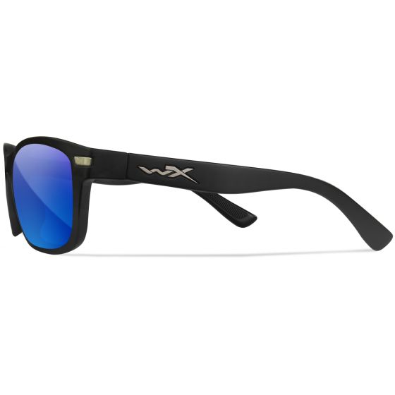 Wiley X Lunettes WX Helix - Captivate Polarized Blue Mirror Lenses / Matte Black Frame