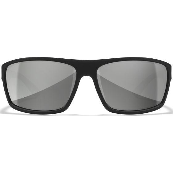 Wiley X Lunettes WX Peak - Silver Flash Lenses / Gloss Black Frame