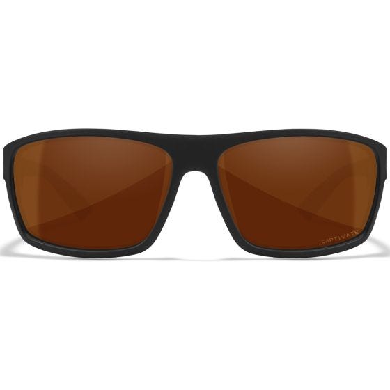Wiley X Lunettes WX Peak - Captivate Polarized Copper Lenses / Matte Black Frame