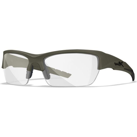 Wiley X WX Lunettes Valor 2.5 - avec verres couleur gris + transparents + orangés / et monture OD vert