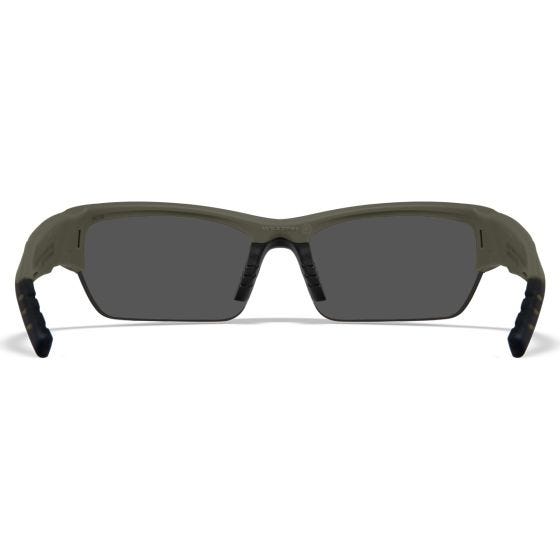 Wiley X WX Lunettes Valor 2.5 - avec verres couleur gris + transparents + orangés / et monture OD vert