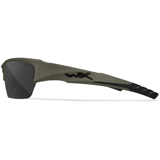 Wiley X WX Lunettes Valor 2.5 - avec verres couleur gris + transparents + orangés / et monture OD vert