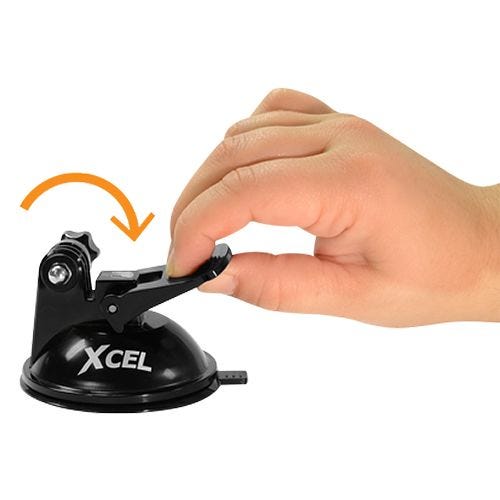 Xcel Support à ventouse noir
