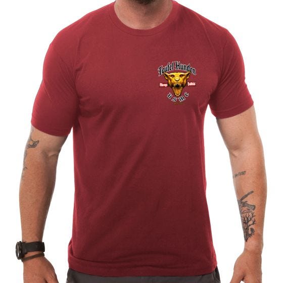 7.62 Design T-shirt USMC Devil Dog rouge