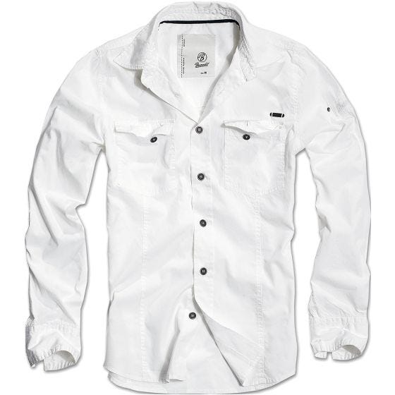 Brandit Chemise SlimFit blanche