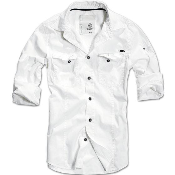 Brandit Chemise SlimFit blanche