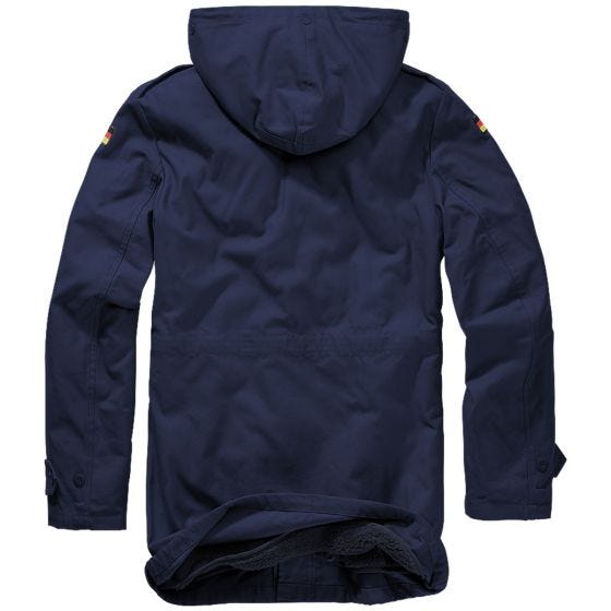Brandit Parka avec drapeau sur les manches BW - Navy