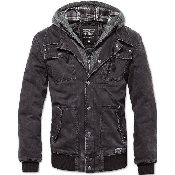 Brandit Veste Dayton noir délavé