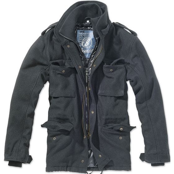 Brandit Veste en laine M-65 Voyager noire