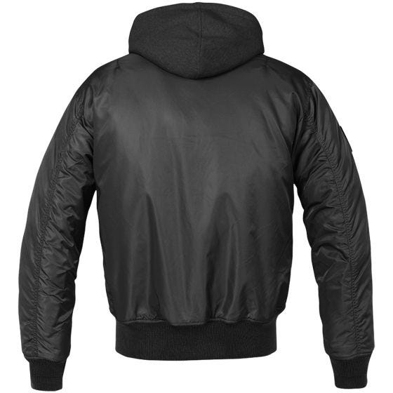 Brandit Veste à capuche style pull MA1 noire