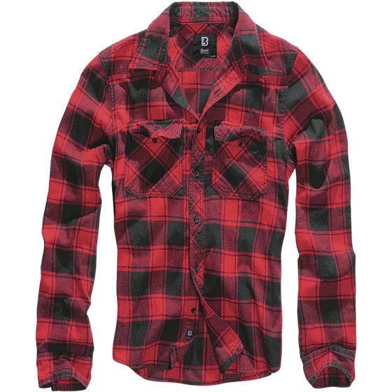 Brandit T-shirt Check rouge/noir