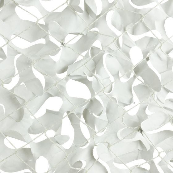 CamoSystems Filet de camouflage pare-soleil à grandes feuilles 4x4 blanc