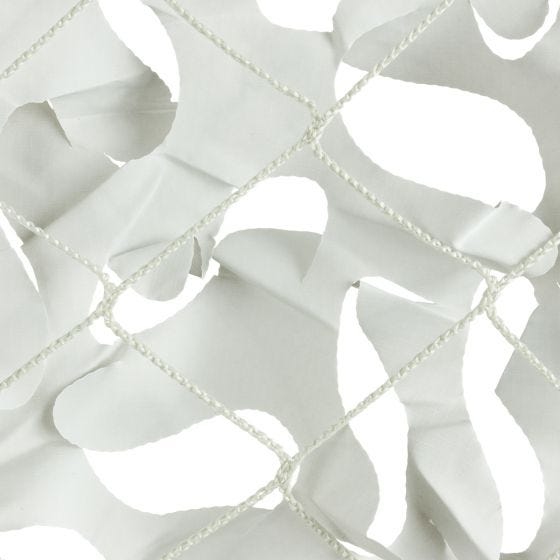 CamoSystems Filet de camouflage pare-soleil à grandes feuilles 4x4 blanc