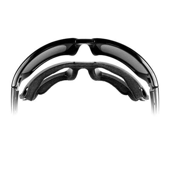 Wiley X Lunettes WX Boss avec verres transparents et monture noire brillante