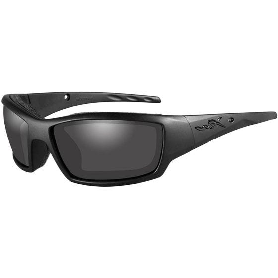 Wiley X Lunettes WX Tide avec verres couleur gris fumé et monture noire mate Black Ops