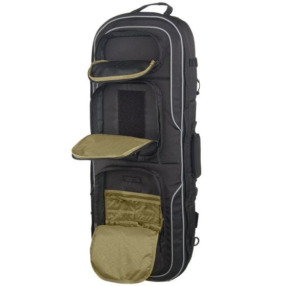 Civilian Lab Sac à dos monobretelle/rembourré pour fusil Grayman Smuggler noir
