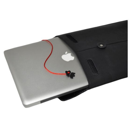 Civilian Housse d'ordinateur en cuir pour MacBook Pro 15" Pro Manila-15 noire