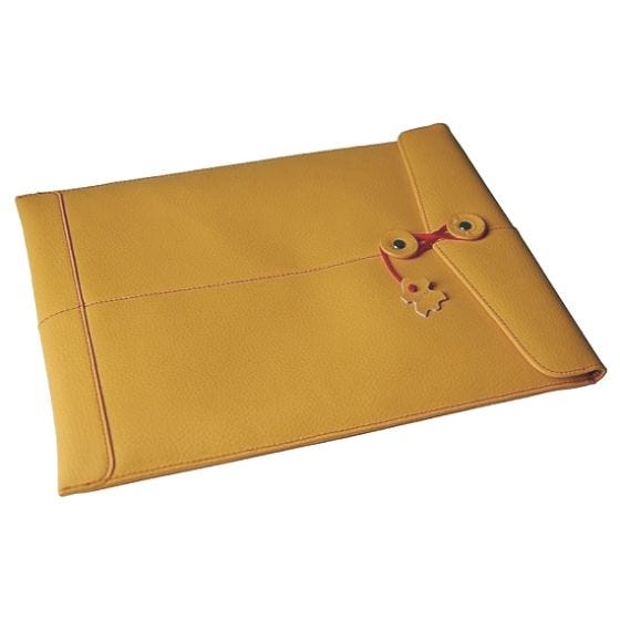 Civilian Housse d'ordinateur en cuir pour MacBook Pro 15" Pro Manila-15 Mango