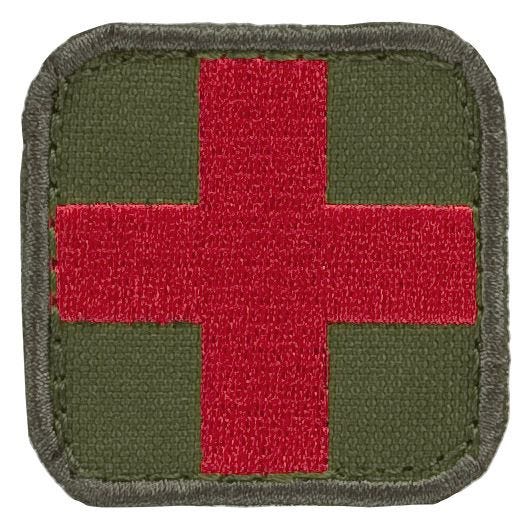 Condor Écusson médical Olive Drab/rouge
