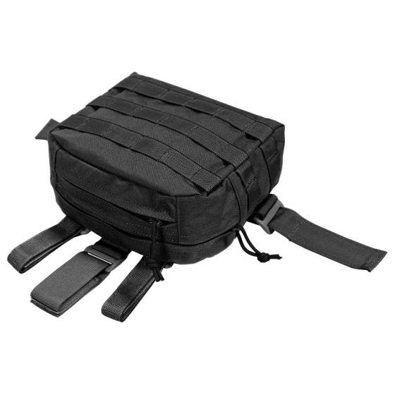 Flyye Plateforme de cuisse MOLLE noire