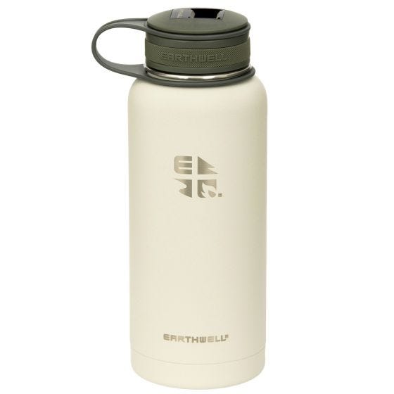 Earthwell Bouteille isotherme Kewler avec isolation sous vide et décapsuleur 946 ml Baja Sand