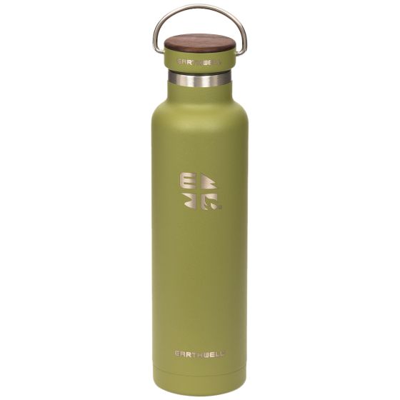 Earthwell Bouteille isotherme avec isolation sous vide 650 ml Walnut/Sequoia Pine