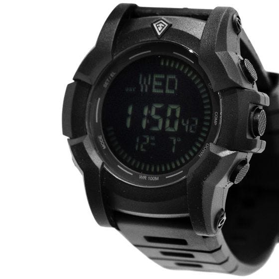 First Tactical Montre Canyon avec boussole électronique noire
