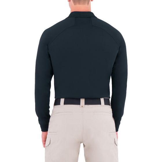 First Tactical Polo à manches longues pour homme Performance Midnight Navy