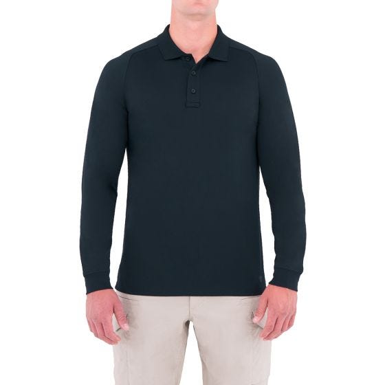 First Tactical Polo à manches longues pour homme Performance Midnight Navy