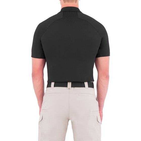 First Tactical Polo à manches courtes pour homme Performance noir