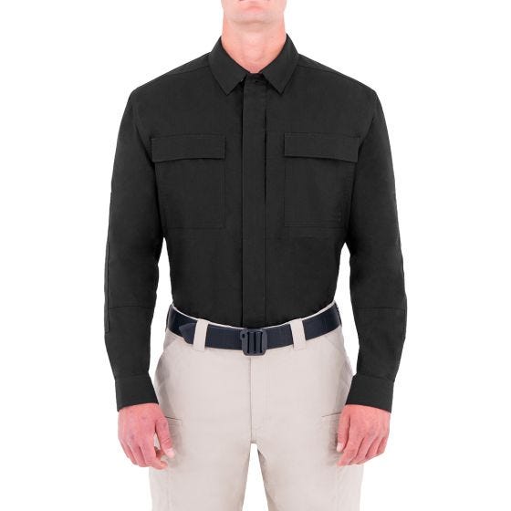 First Tactical T-shirt à manches longues pour homme Tactix BDU noir