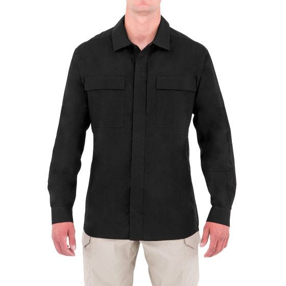 First Tactical T-shirt à manches longues pour homme Tactix BDU noir