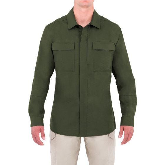 First Tactical T-shirt à manches longues pour homme Tactix BDU OD Green