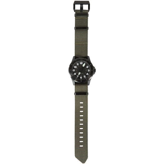 First Tactical Montre militaire Ridgeline en carbone OD Green