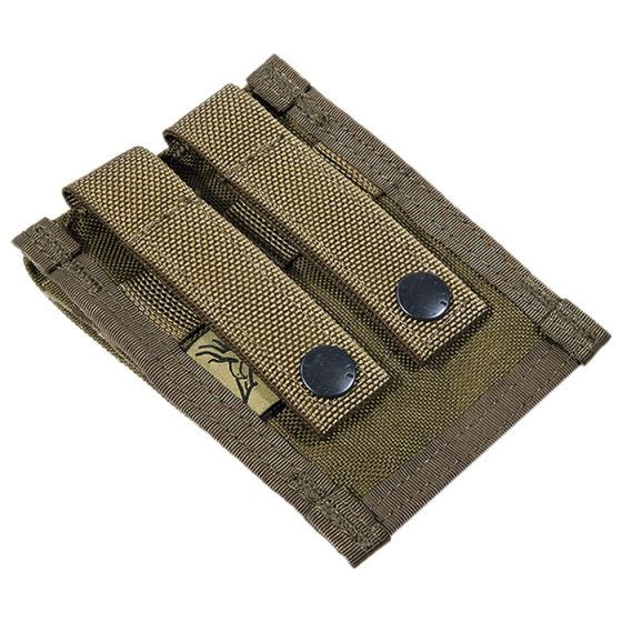 Flyye Porte-chargeur double 9 mm MOLLE Coyote Brown