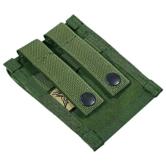 Flyye Porte-chargeur double 9 mm MOLLE Olive Drab