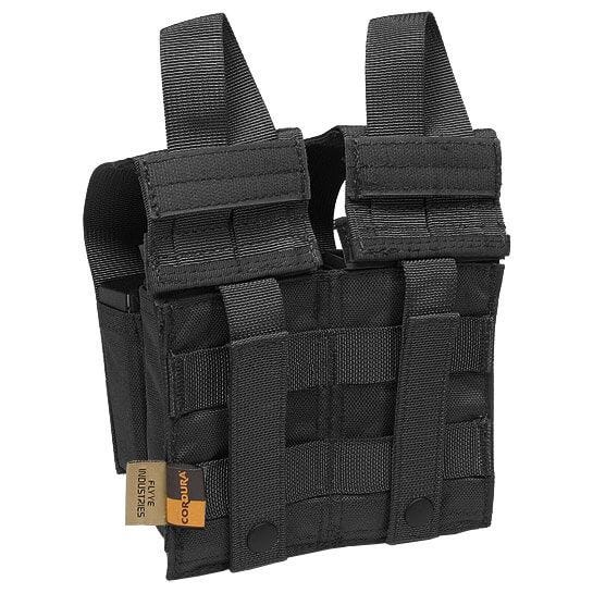Flyye Porte-chargeur double M4/M16 + pour quatre chargeurs de pistolet MOLLE noir