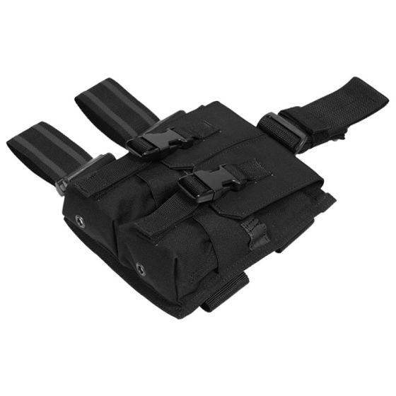 Flyye Plateforme de cuisse à passants avec double porte-chargeur pour M4/M16 noir