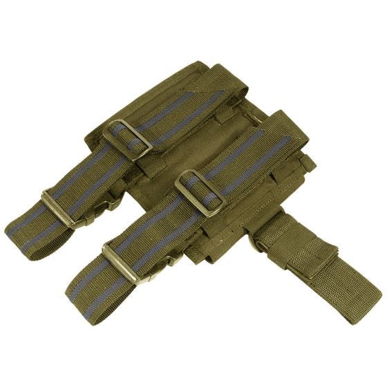 Flyye Plateforme de cuisse à passants avec double porte-chargeur pour M4/M16 Coyote Brown