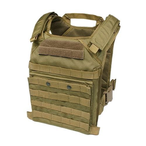 Flyye Gilet tactique GEN 2 avec plaque supplémentaire mobile kaki