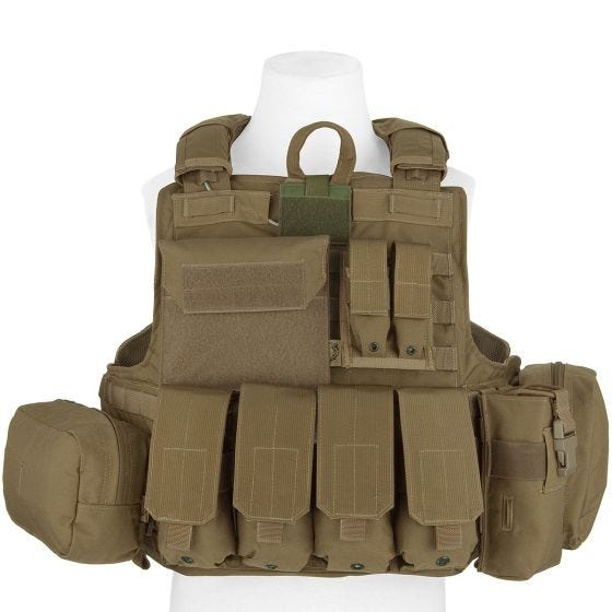 Flyye Gilet tactique Force Recon avec poches ver. Mar Coyote Brown